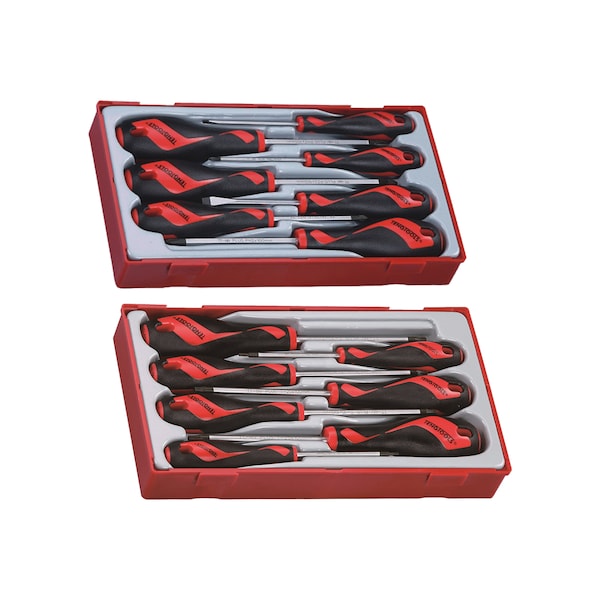 14 Piece Flat, PH, PZ and TX Type Screwdriver Set